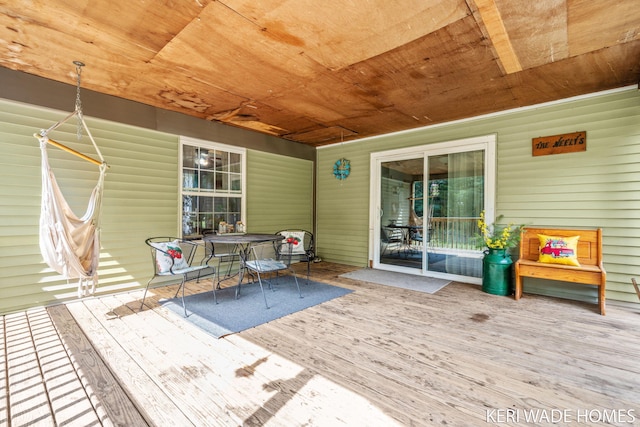 3231 E Baker Rd, Hesperia, MI 49421 - view of wooden terrace