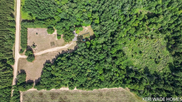 3231 E Baker Rd, Hesperia, MI 49421 - aerial view of property and surrounding area featuring property boundaries highlighted