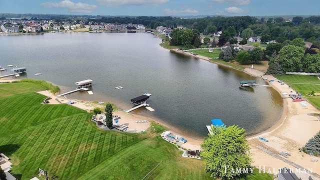 6129 W Bay Ct, Hudsonville, MI 49426 - aerial view of a nearby body of water
