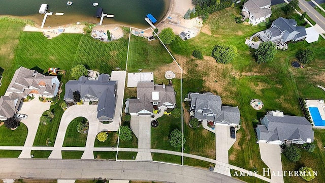 6129 W Bay Ct, Hudsonville, MI 49426 - aerial overview of property's location featuring nearby suburban area