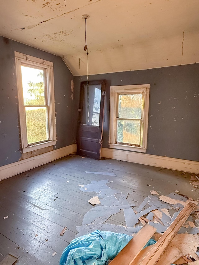 10677 Mason Dr, Grant, MI 49327 - spare room with lofted ceiling and plenty of natural light