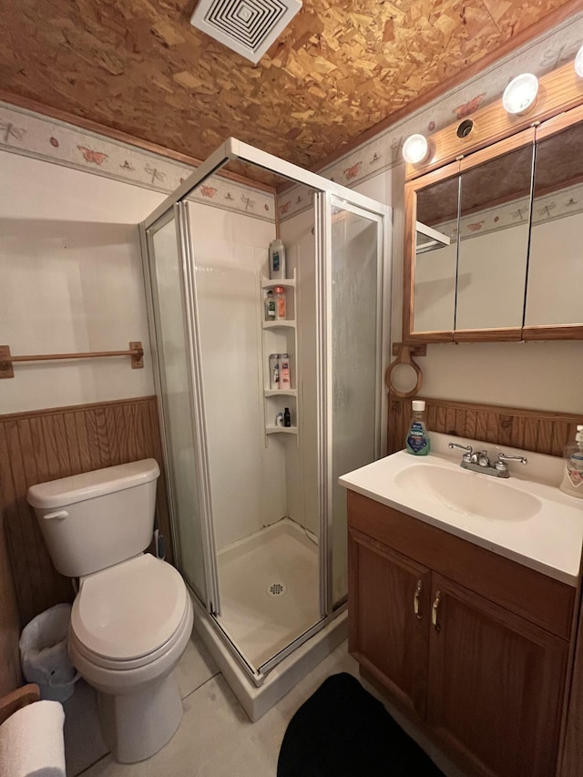 9279 S Forman Rd, Baldwin, MI 49304 - full bath featuring vanity and a stall shower