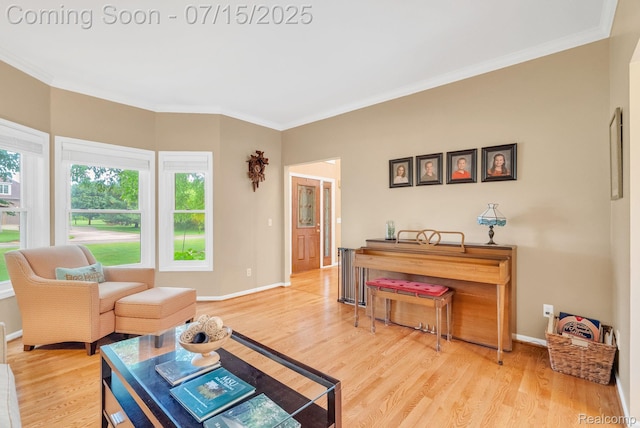 11656 Kings Colony, Grand Blanc, MI 48439 - living area with crown molding and wood finished floors