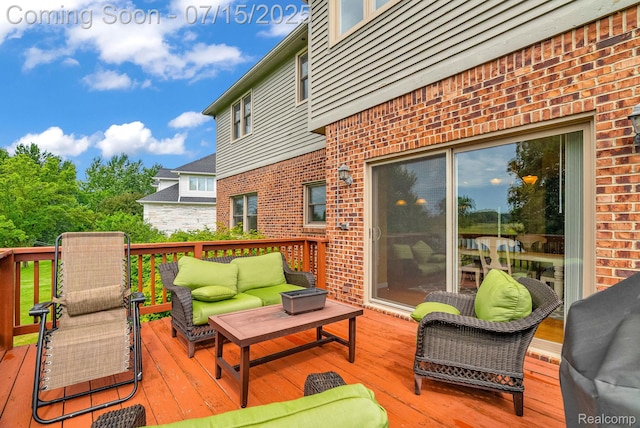 11656 Kings Colony, Grand Blanc, MI 48439 - deck with an outdoor living space