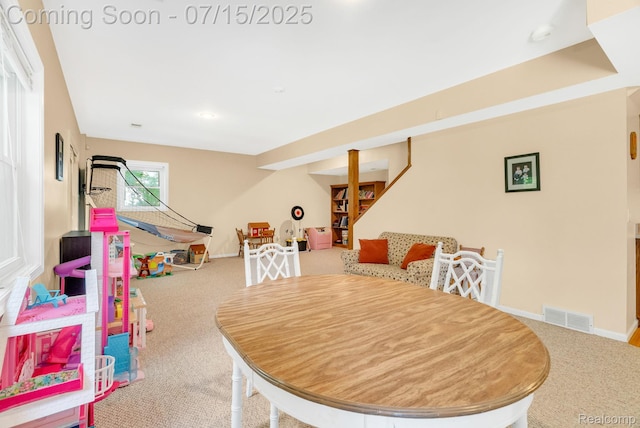 11656 Kings Colony, Grand Blanc, MI 48439 - dining area with carpet and baseboards