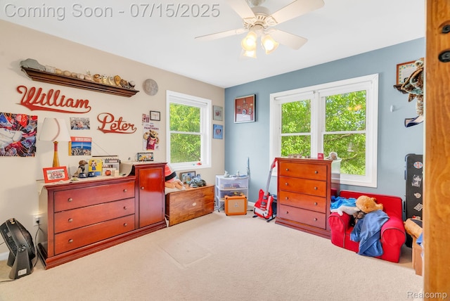 11656 Kings Colony, Grand Blanc, MI 48439 - bedroom featuring carpet and a ceiling fan