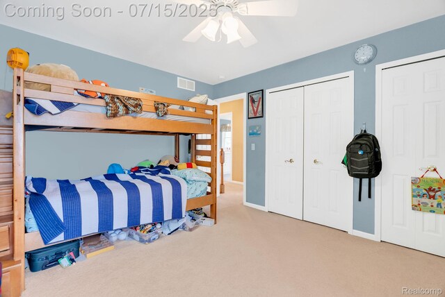 11656 Kings Colony, Grand Blanc, MI 48439 - bedroom with carpet and ceiling fan