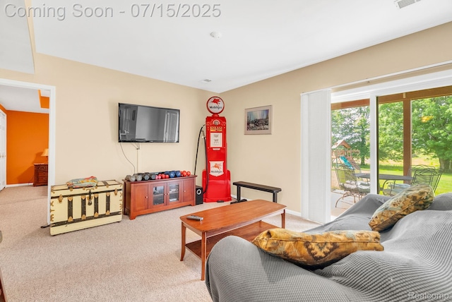 11656 Kings Colony, Grand Blanc, MI 48439 - living area with light carpet and baseboards