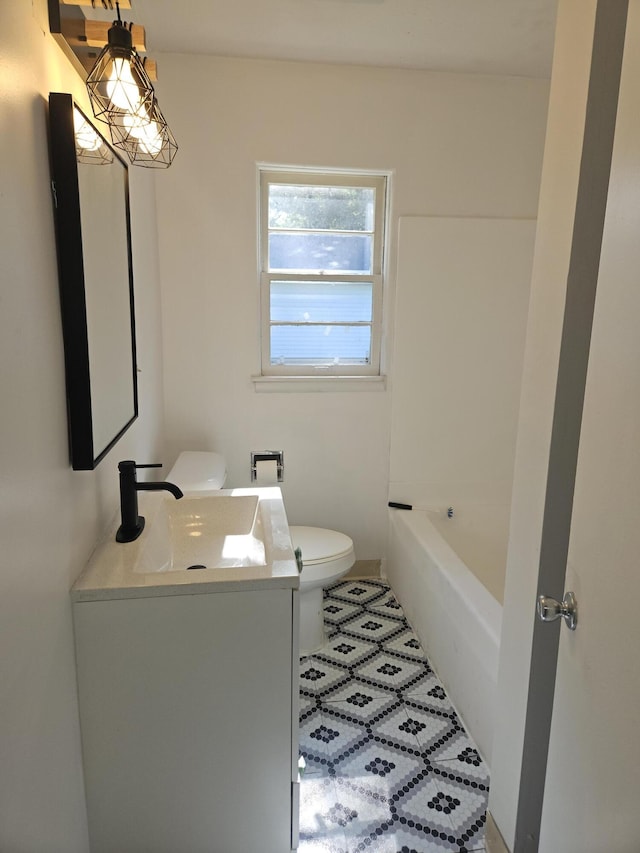 3521 Henderson Rd, Spring Arbor, MI 49283 - bathroom with vanity, a tub, and tile patterned flooring