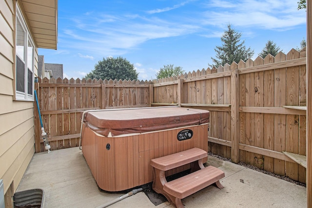 275 W State St, Coldwater, MI 49036 - view of patio with a hot tub