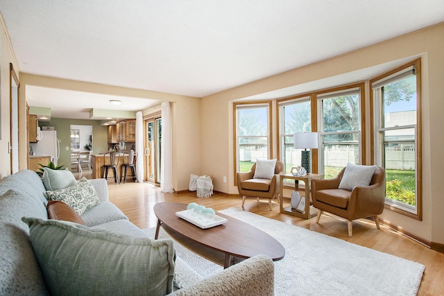 275 W State St, Coldwater, MI 49036 - living area featuring healthy amount of natural light and light wood finished floors