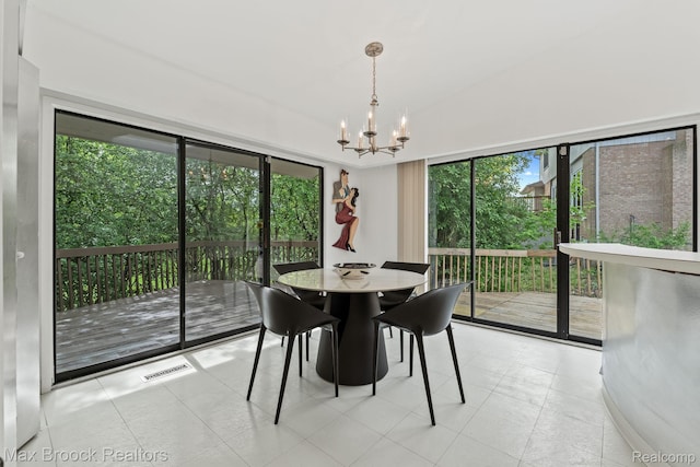 4355 Middleton Dr, Bloomfield Hills, MI 48302 - dining area with a chandelier