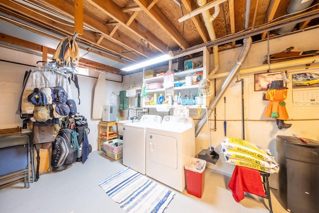 3110 13 Mile Rd, Remus, MI 49340 - unfinished below grade area with washer and dryer and concrete block wall