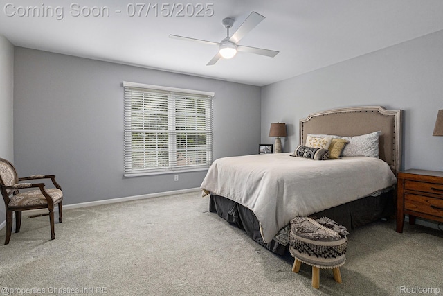 23331 Sawgrass Ct S, South Lyon, MI 48178 - carpeted bedroom with baseboards and ceiling fan