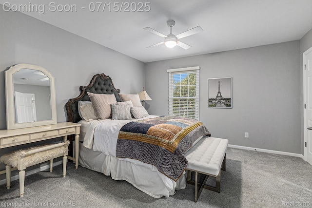 23331 Sawgrass Ct S, South Lyon, MI 48178 - bedroom featuring carpet flooring and a ceiling fan