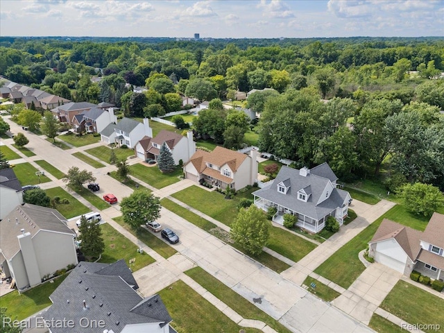 415 Evaline Dr, Troy, MI 48085 - aerial perspective of suburban area