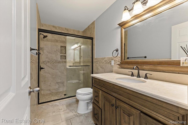 415 Evaline Dr, Troy, MI 48085 - bathroom featuring vanity and a shower stall