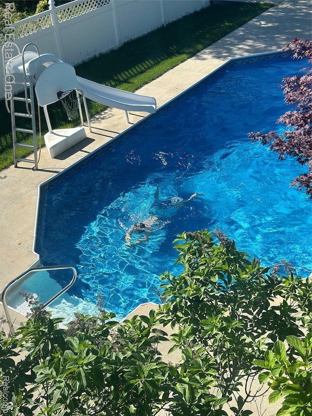 415 Evaline Dr, Troy, MI 48085 - view of pool featuring a water slide