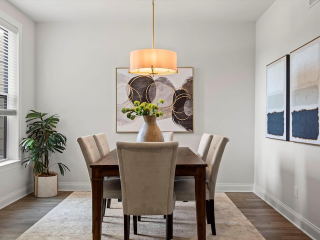 3064 N Spurway Dr, Ann Arbor, MI 48105 - dining space with wood finished floors
