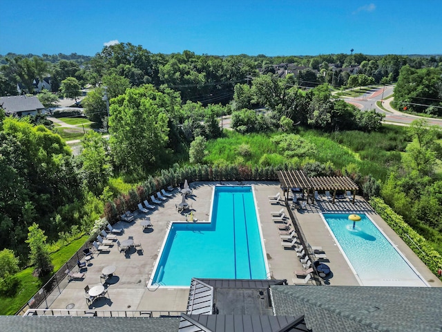 3064 N Spurway Dr, Ann Arbor, MI 48105 - community pool featuring a patio