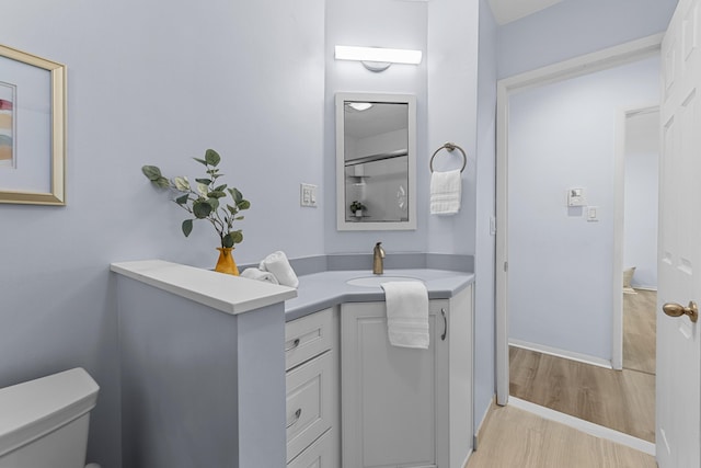 1618 Birmingham Blvd, Birmingham, MI 48009 - bathroom featuring vanity and wood finished floors