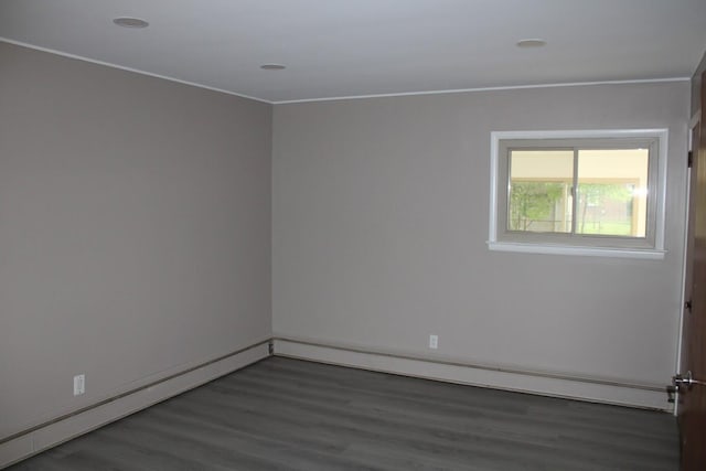 2906 Syracuse St, Dearborn, MI 48124 - unfurnished room with wood finished floors, crown molding, and recessed lighting