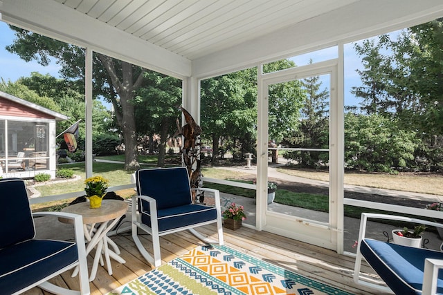 330 Rachaels Way, Spring Lake, MI 49456 - sunroom with view of wooded area