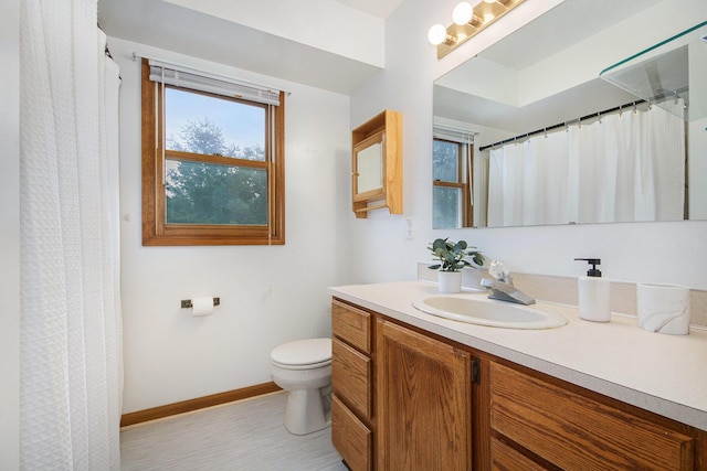 8728 Cottonwood Dr, Jenison, MI 49428 - bathroom featuring vanity, plenty of natural light, and a shower with curtain