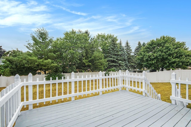 8728 Cottonwood Dr, Jenison, MI 49428 - deck with a fenced backyard