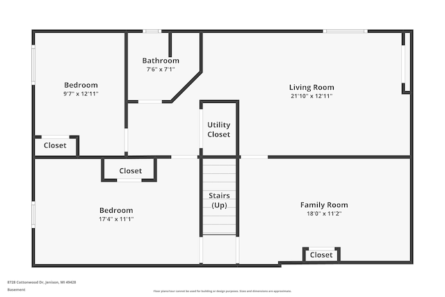 8728 Cottonwood Dr, Jenison, MI 49428 - view of room layout