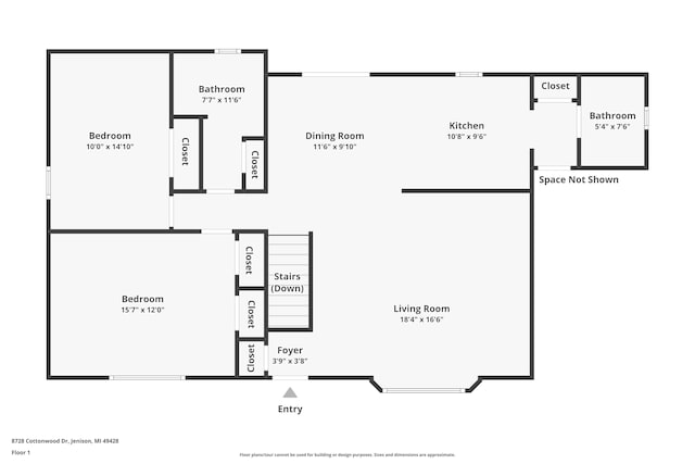 8728 Cottonwood Dr, Jenison, MI 49428 - view of property floor plan