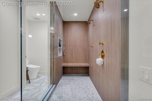 2051 Villa Rd Unit 302, Birmingham, MI 48009 - bathroom with a shower and recessed lighting