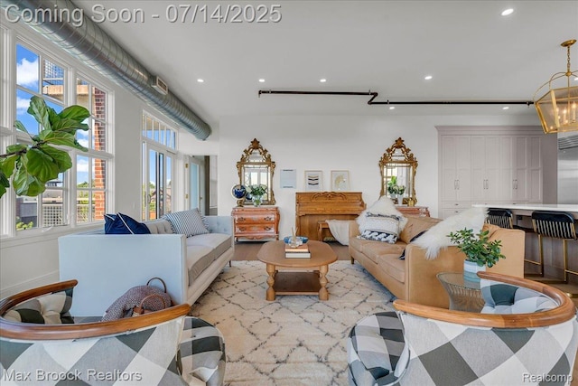 2051 Villa Rd Unit 302, Birmingham, MI 48009 - living area featuring recessed lighting