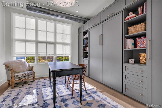 2051 Villa Rd Unit 302, Birmingham, MI 48009 - office area with light wood-style floors and baseboards