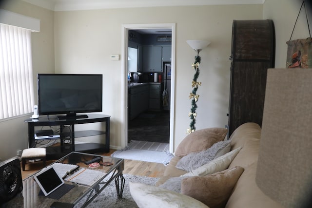 1122 Aberdeen St NE, Grand Rapids, MI 49505 - living room featuring wood finished floors and baseboards