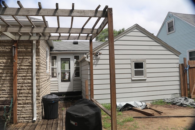 1122 Aberdeen St NE, Grand Rapids, MI 49505 - view of home's exterior featuring a pergola