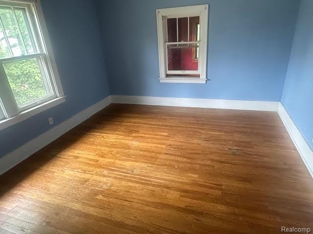 12100 Elmview St, Romulus, MI 48174 - empty room with wood finished floors and healthy amount of natural light