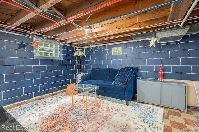 35451 John St, Wayne, MI 48184 - basement with tile patterned floors