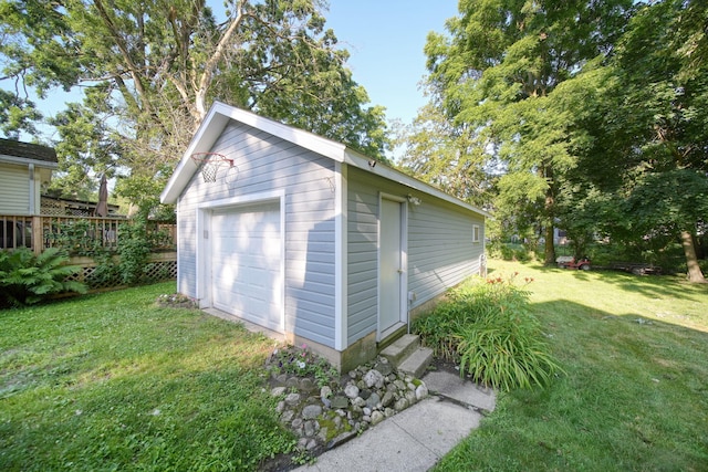 350 N Horton St, Jackson, MI 49202 - view of detached garage