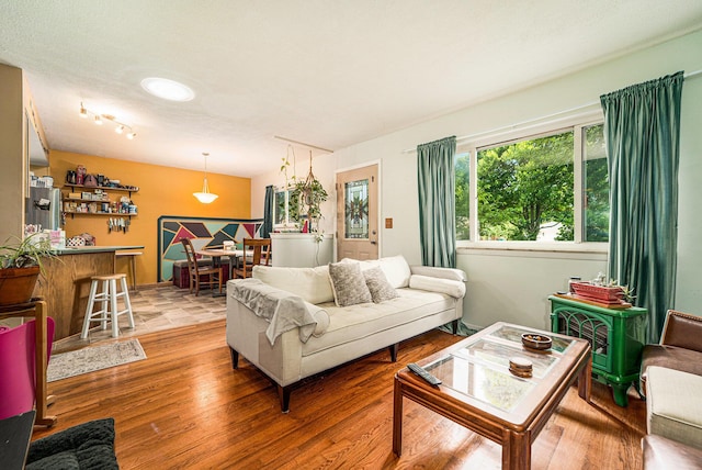 471 Dupont Ave, Ypsilanti, MI 48197 - living room with wood finished floors