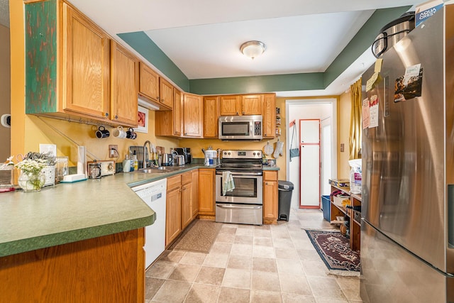 471 Dupont Ave, Ypsilanti, MI 48197 - kitchen featuring appliances with stainless steel finishes and a sink