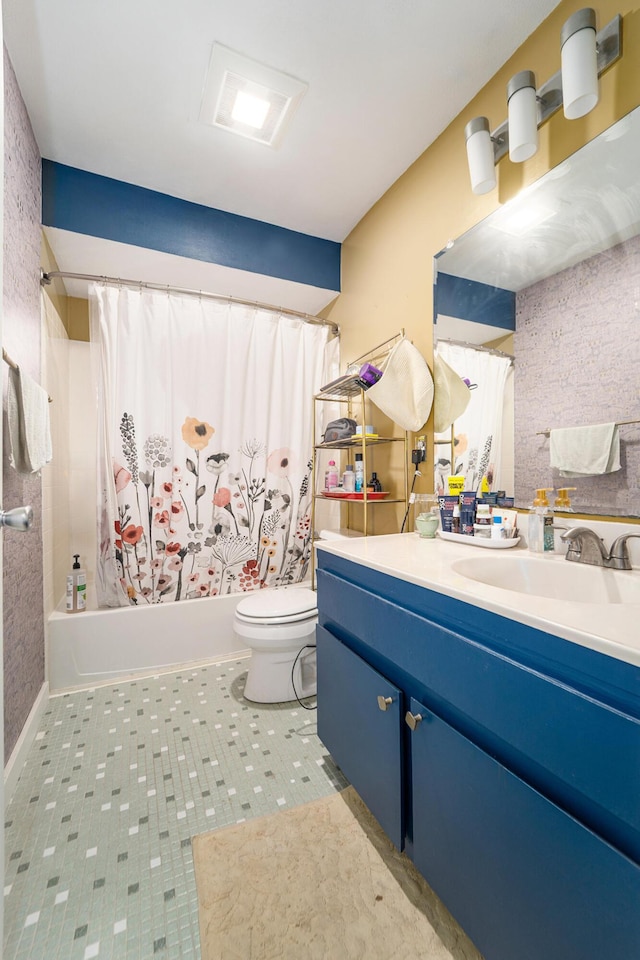 471 Dupont Ave, Ypsilanti, MI 48197 - bathroom featuring vanity and shower / bath combination with curtain