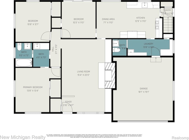 23306 Greencrest St, Saint Clair Shores, MI 48080 - view of home floor plan