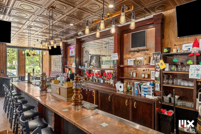 139 Pearl St NW, Grand Rapids, MI 49503 - indoor dry bar featuring an ornate ceiling