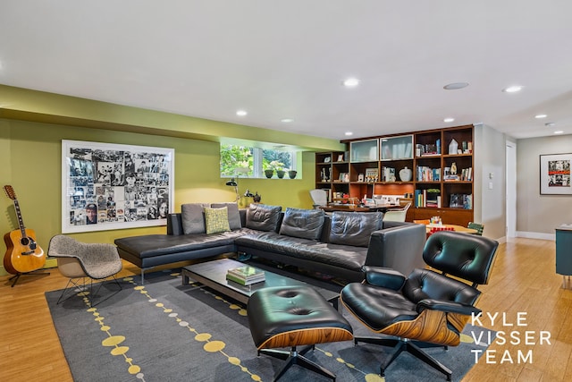 130 Robinwood Ave SE, Grand Rapids, MI 49506 - living area featuring light wood finished floors and recessed lighting