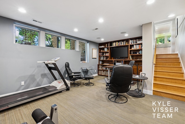 130 Robinwood Ave SE, Grand Rapids, MI 49506 - carpeted office space featuring recessed lighting and baseboards