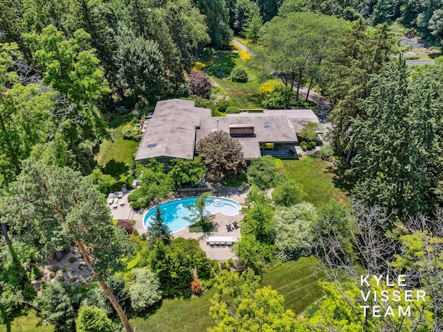 130 Robinwood Ave SE, Grand Rapids, MI 49506 - aerial view of property and surrounding area with a pool area