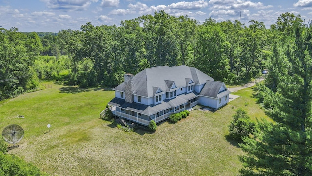 626 Skocelas Rd N, Manistee, MI 49660 - view from above of property featuring a forest