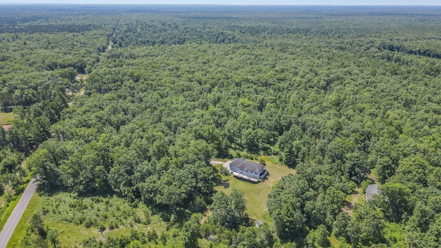 626 Skocelas Rd N, Manistee, MI 49660 - drone / aerial view of a heavily wooded area
