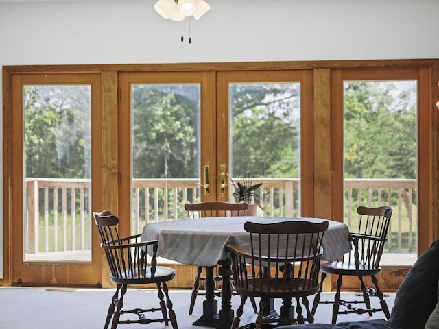 626 Skocelas Rd N, Manistee, MI 49660 - dining room with plenty of natural light